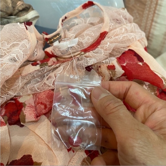 Free People red and pink lace top - Picture 15 of 15